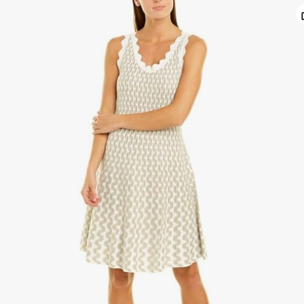 NWT Nic+Zoe Spring Fling Twirl Midi Dress, Cream Multicolor - Size Petite Small